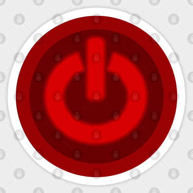 Power Button Sticker by Firestorm Fox